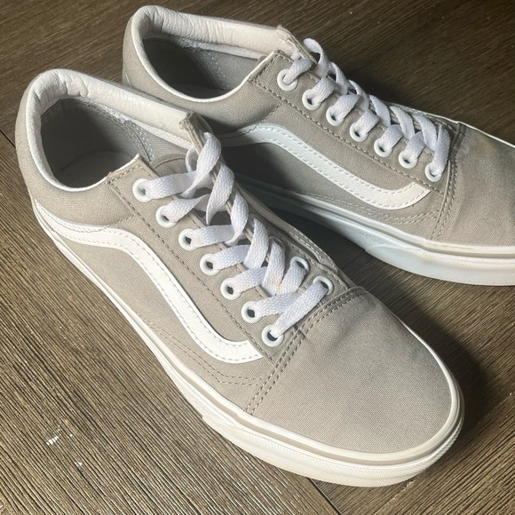 Vans Gray and White Sneakers Canvas Suede Low-Top - Picture 5 of 6